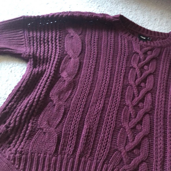 ASOS Purple Cable Knit Sweater - Picture 3 of 5